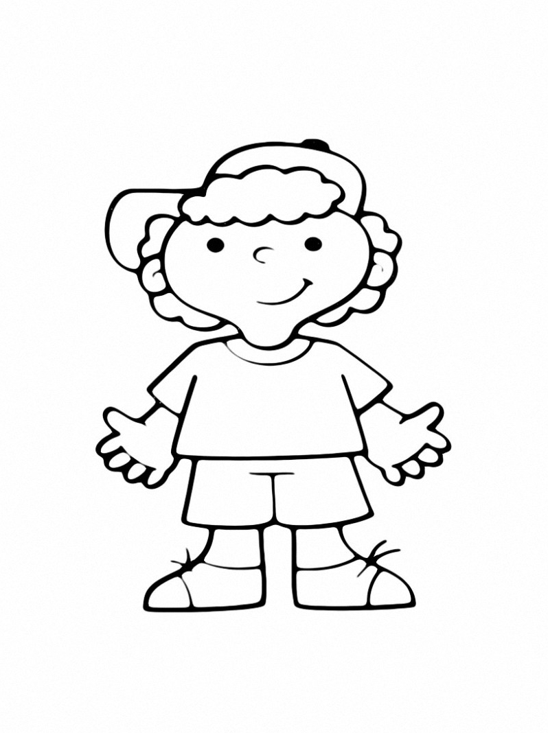 Bambino felice: disegno da colorare - Tutto Disegni  Bambini da colorare,  Disegni da colorare, Disegni bambini